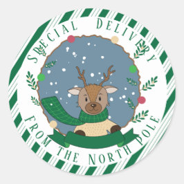 Speciale levering rendiergroene stickers