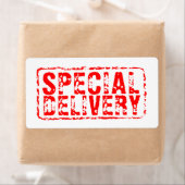 Speciale Levering rode rubber postzegel verzending Etiket (Insitu)