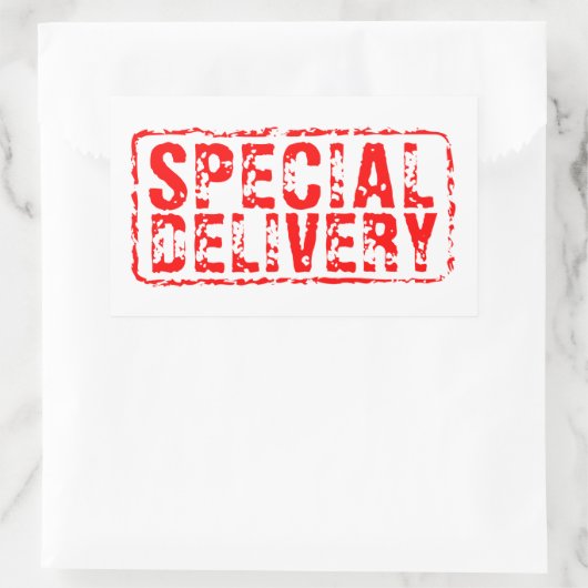 Speciale Levering  rood rubber stempel stickers (Tas)