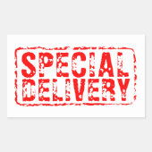 Speciale Levering  rood rubber stempel stickers (Voorkant)