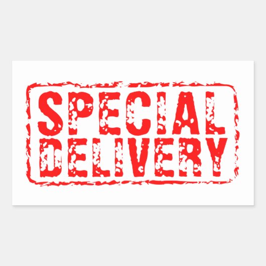 Speciale Levering  rood rubber stempel stickers (Voorkant)