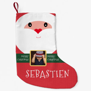 Speciale Levering Santa Foto Naam toevoegen Baby P Kleine Kerstsok