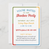 Speciale levering Shoebox Party Uitnodiging (Achterkant)