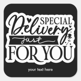 Speciale levering sticker