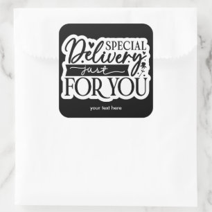 Speciale levering sticker