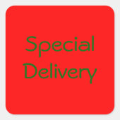 "Speciale levering" Sticker (Voorkant)