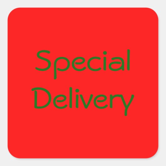 "Speciale levering" Sticker (Voorkant)