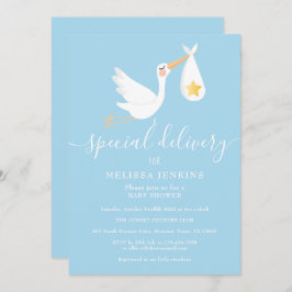 Speciale levering Stork Star Baby shower Sprinkle Kaart