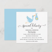 Speciale levering Stork Star Baby Sprinkle Shower Kaart (Voorkant / Achterkant)