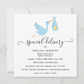 Speciale levering Stork Star Baby Sprinkle Shower Kaart (Voorkant)