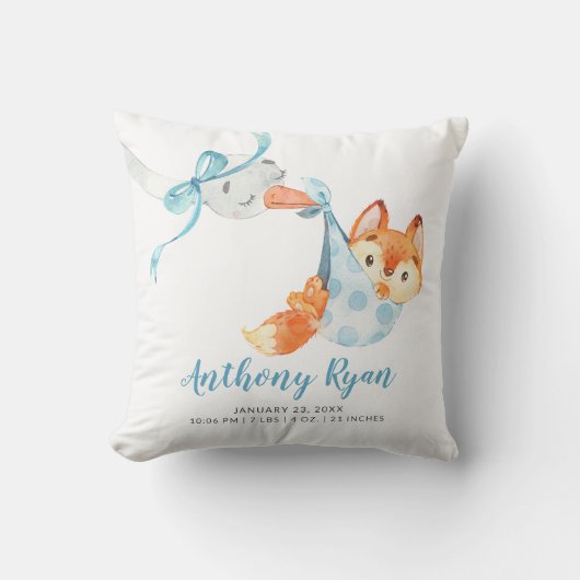 Speciale levering Stortplaats Fox Baby geboorte St Kussen (Voorkant)