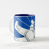 Speciale levering tweekleurige koffiemok (Voorkant links)