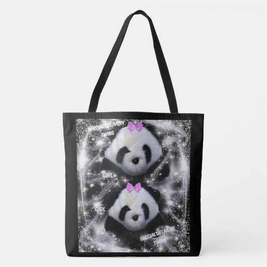 Speciale Levering Twin Girls Canvas tas (Voorkant)