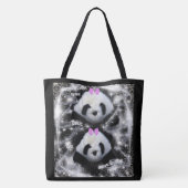 Speciale Levering Twin Girls Canvas tas (Achterkant)