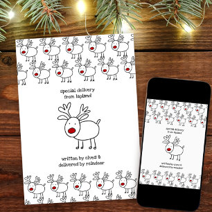 Speciale levering uit Lapland Persoonlijke Kindere Feestdagenkaart