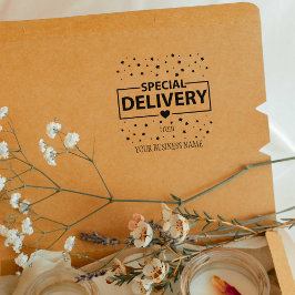 Speciale levering van aangepaste bedrijfspakketten rubberstempel