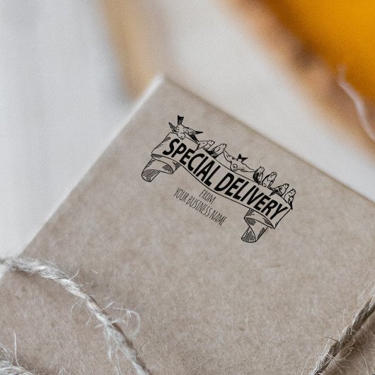 Speciale levering van aangepaste bedrijfspakketten rubberstempel
