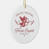 Speciale levering van Cupid Valentijn Zwanger Mom Keramisch Ornament (Rechts)