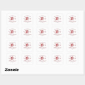 Speciale levering van Cupid Valentijn Zwanger Mom Vierkante Sticker (Vel)