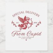 Speciale levering van Cupid Valentijn Zwanger Mom Wijn Etiket (Enkel label)
