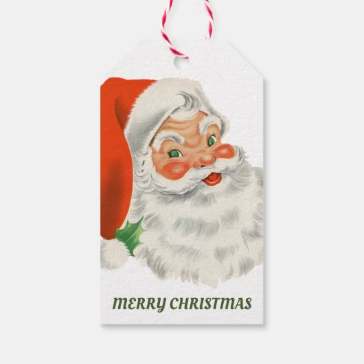 Speciale levering van de kerstman cadeaulabel (Achterkant)