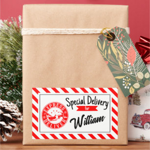 Speciale levering van de kerstman Kerstcadeau  Rechthoekige Sticker