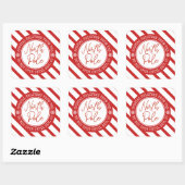 Speciale levering van de Kerstman Noordpool Kerstm Vierkante Sticker (Vel)