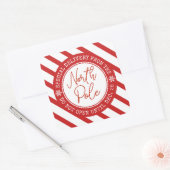 Speciale levering van de Kerstman Noordpool Kerstm Vierkante Sticker (Envelop)