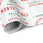 Speciale levering van de Noordpool Snowy Cadeaupapier (Rol Hoek)