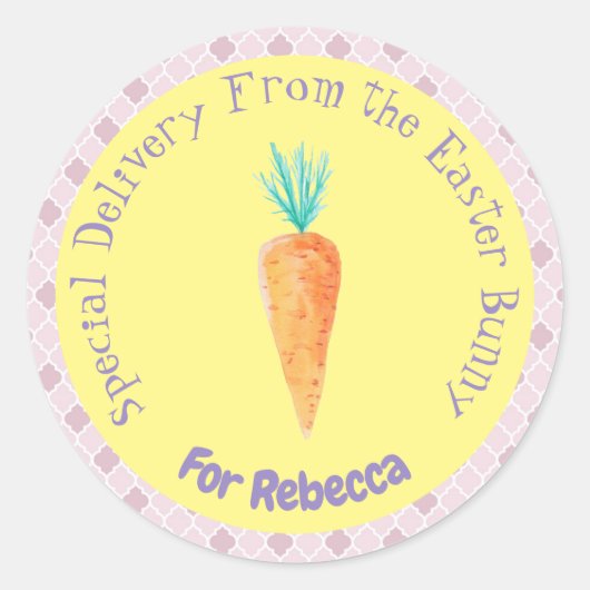 Speciale levering van de paasbundel ronde sticker (Voorkant)