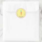 Speciale levering van de paashaas ronde sticker (Tas)