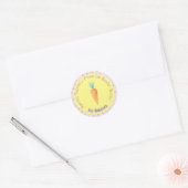 Speciale levering van de paashaas ronde sticker (Envelop)