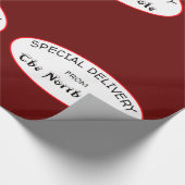 Speciale levering van het donkerrood op de Noordpo Cadeaupapier (Hoek)