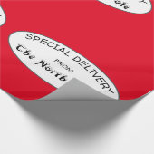 Speciale levering van het noordpoolrood cadeaupapier (Hoek)