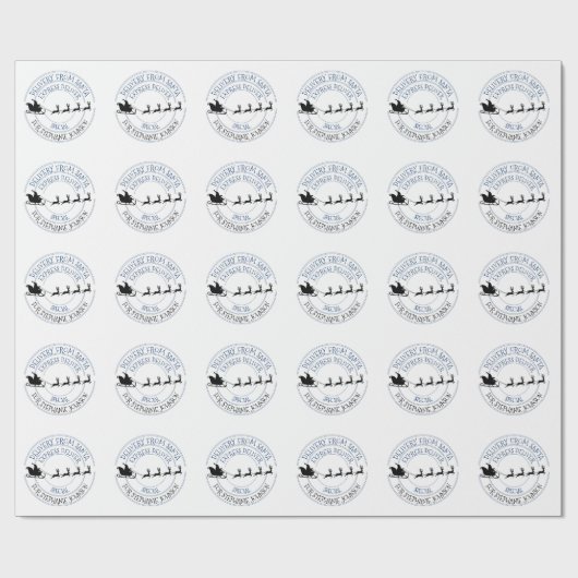 Speciale levering van kerstcadeau Santa Cadeaupapier (Vlak)