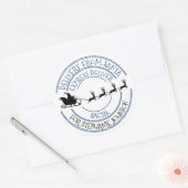 Speciale levering van kerstcadeau Santa Ronde Sticker (Envelop)