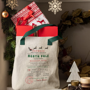 Speciale Levering   van Kerstman Noordpool Tote Bag