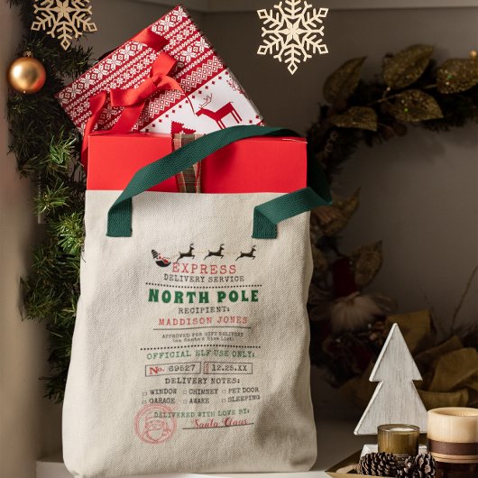 Speciale Levering | van Kerstman Noordpool Tote Bag