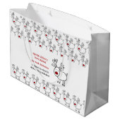 Speciale Levering van Lapland Doodle Rendier Kinde Groot Cadeauzakje (Achterkant Gekanteld)