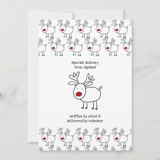 Speciale levering van Lapland Gepersonaliseerde Ki Feestdagenkaart (Voorkant)