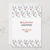 Speciale levering van Lapland Gepersonaliseerde Ki Feestdagenkaart (Achterkant)