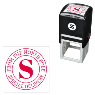 Speciale levering van North Pole aangepaste monogr Zelfinktende Stempel