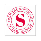Speciale levering van North Pole aangepaste monogr Zelfinktende Stempel (Design)