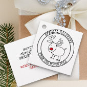 Speciale levering van North Pole Custom Santa Bedankjes Labels