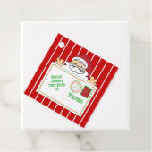 Speciale levering van Santa Cartoon gepersonalisee Bedankjes Labels (In situ)