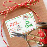 Speciale levering van Santa Child Name Christmas Rechthoekige Sticker<br><div class="desc">Wil je dat cadeau speciaal maken voor de feestdagen? Deze speciale sticker kan voor kinderen - jong en oud: worden gepersonaliseerd)</div>