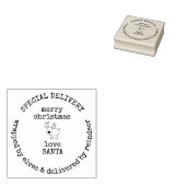 Speciale levering van Santa Reindeer Christmas Rubberstempel (Gestempeld)