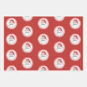 Speciale levering van Santa Snowman North Pole Inpakpapier Vel (Voorkant 2)