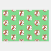 Speciale levering van Santa Snowman North Pole Inpakpapier Vel (Voorkant)