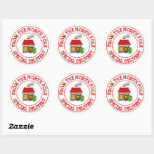 Speciale levering van Santa's North Pole workshop Ronde Sticker (Vel)